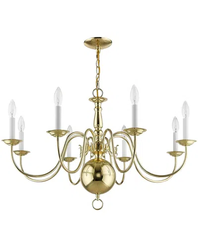 Livex Lighting Livex Williamsburgh 8-light Polished Brass Chandelier