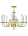 Livex Lighting Livex Williamsburgh 8-light Polished Brass Chandelier
