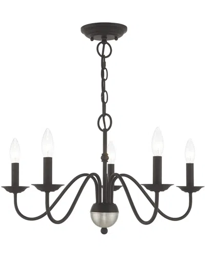 Livex Lighting Livex Windsor 5 Light Black Chandelier