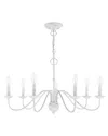 Livex Lighting Livex Windsor 7 Lt Antique White Chandelier