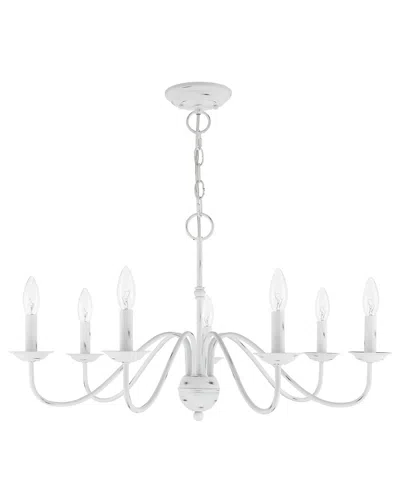 Livex Lighting Livex Windsor 7 Lt Antique White Chandelier