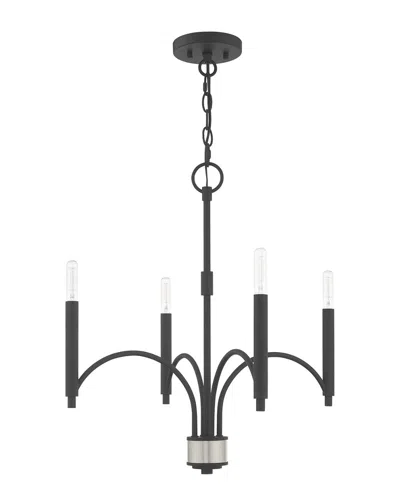 Livex Lighting Livex Wisteria 4 Lt Scandinavian Gray Mini Chandelier