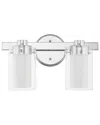 Livex Lighting Manhattan 2-light Polished Chrome Bath-light