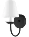 Livex Lighting Mendham 1-light Black Wall Sconce