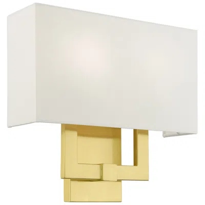 Livex Lighting Meridian 13" Wide 2-light Satin Brass Ada Sconce