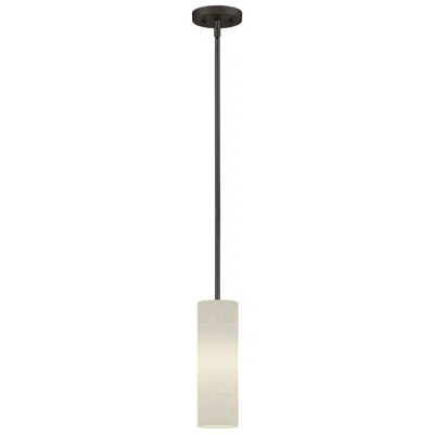 Livex Lighting Meridian 4 3/4" Wide English Bronze Cylinder Mini Pendant