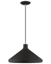 Livex Lighting Metal Shade 1 Lt Black Mini Pendant