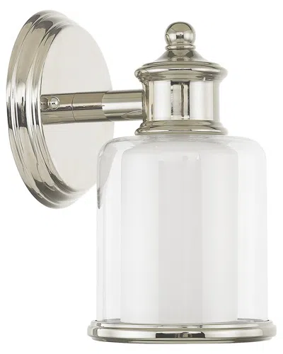 Livex Lighting Middlebush 1 Lt Pn Wall Sconce In Metallic