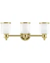 Livex Lighting Middlebush 3 Lt Polished Brass Bath Vanity