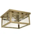 Livex Lighting Milford Brass 4 Light-flush Mount