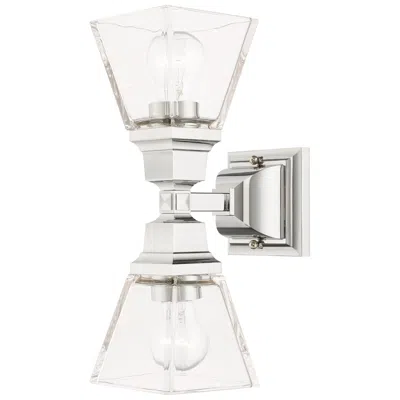 Livex Lighting Mission 2 Light Polished Chrome Wall Sconce