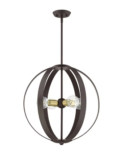 Livex Lighting Modesto Bronze 4 Light Chandelier