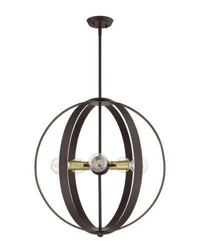 Livex Lighting Modesto Bronze 5 Light Chandelier