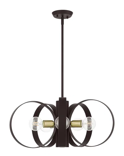 Livex Lighting Modesto Bronze 6 Light Chandelier