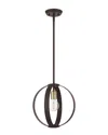 Livex Lighting Modesto Bronze Pendant 1 In Bronze
