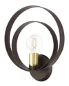 Livex Lighting Modesto Bronze Sconce 1 In Bronze