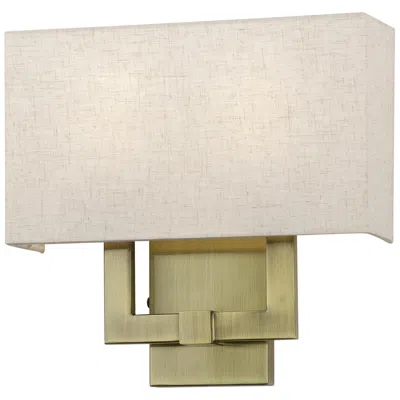 Livex Lighting Monroe 2 Light Antique Brass Ada Sconce