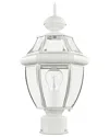 Livex Lighting Monterey 1-light White Outdoor Post Lantern In White
