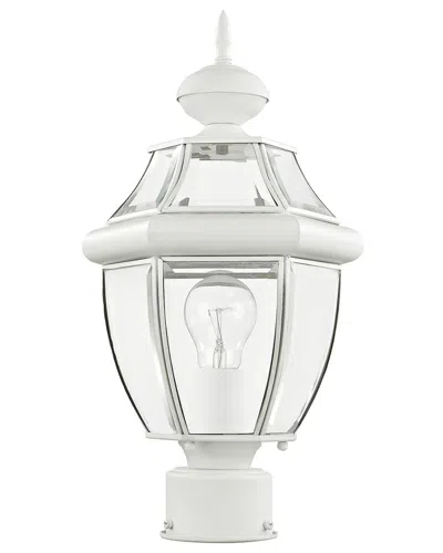 Livex Lighting Monterey 1-light White Outdoor Post Lantern