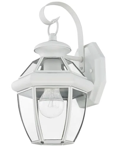 Livex Lighting Monterey 1-light White Outdoor Wall Lantern