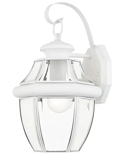 Livex Lighting Monterey 1-light White Outdoor Wall Lantern