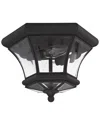 Livex Lighting Monterey 2-light Black Ceiling Mount In Black