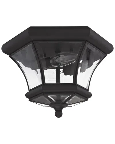 Livex Lighting Monterey 2-light Black Ceiling Mount