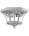 Livex Lighting Monterey 2-light Brushed Nickel Ceiling Mount In Gray
