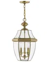 Livex Lighting Monterey 3-light Ab Outdoor Chain Lantern
