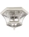 Livex Lighting Monterey 3-light Brushed Nickel Ceiling Mount