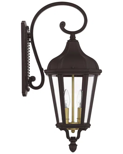 Livex Lighting Morgan 2 Lt Bz Outdoor Wall Lantern