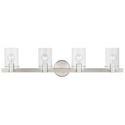 Livex Lighting Munich 4 Light Brushed Nickel Vanity Sconce