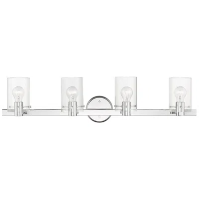 Livex Lighting Munich 4 Light Polished Chrome Vanity Sconce