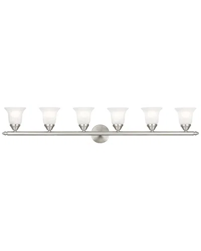 LIVEX LIGHTING LIVEX LIGHTING NEPTUNE 6-LIGHT BRUSHED NICKEL BATH-LIGHT