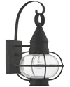 Livex Lighting Newburyport 1-light Black Outdoor Wall Lantern In Black