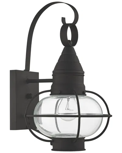 Livex Lighting Newburyport 1-light Black Outdoor Wall Lantern