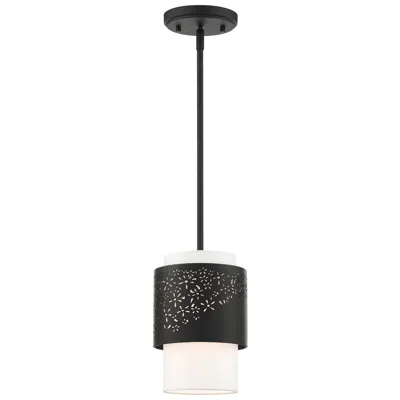 Livex Lighting Noria 1 Light Black Pendant
