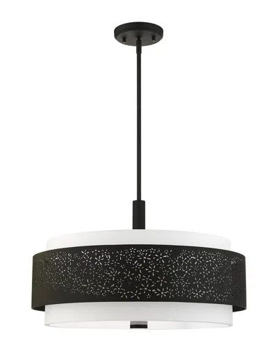 Livex Lighting Noria Black 5 Light Chandelier