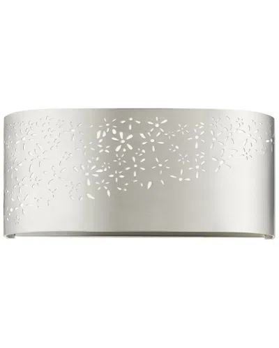 Livex Lighting Noria Nickel 2 Light Vanity Sconce
