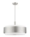 Livex Lighting Noria Nickel 5 Light Chandelier In Nickel