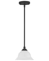 Livex Lighting North Port 1-light Black Mini Pendant In White