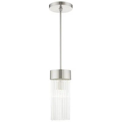 Livex Lighting Norwich 1 Light Brushed Nickel Chandelier