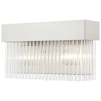 Livex Lighting Norwich 2 Light Brushed Nickel Bath Vanity