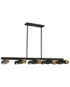 Livex Lighting Novato Black 10 Light Chandelier In Black
