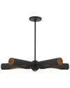 Livex Lighting Novato Black 5 Light Chandelier In Black