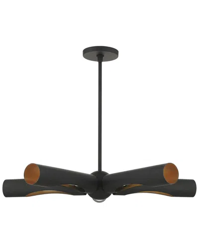 Livex Lighting Novato Black 5 Light Chandelier