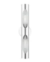 Livex Lighting Novato Chrome 2 Light Sconce In Metallic