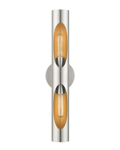 Livex Lighting Novato Nickel 2 Light Sconce