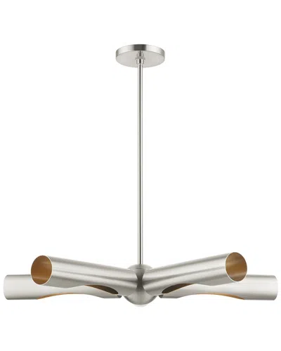 Livex Lighting Novato Nickel 5 Light Chandelier