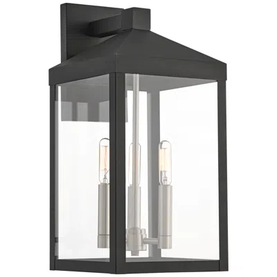 Livex Lighting Nyack 17 1/2" High Black Outdoor Wall Light